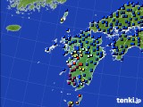 九州地方のアメダス実況(日照時間)(2016年03月09日)