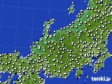 北陸地方のアメダス実況(風向・風速)(2016年03月09日)