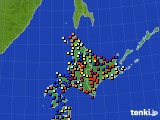 2016年03月10日の北海道地方のアメダス(日照時間)