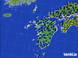九州地方のアメダス実況(日照時間)(2016年03月10日)