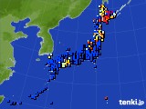 アメダス実況(日照時間)(2016年03月10日)