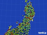 東北地方のアメダス実況(日照時間)(2016年03月11日)