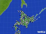 2016年03月11日の北海道地方のアメダス(風向・風速)