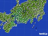 2016年03月11日の東海地方のアメダス(風向・風速)