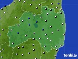 福島県のアメダス実況(風向・風速)(2016年03月11日)