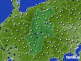 長野県のアメダス実況(風向・風速)(2016年03月11日)