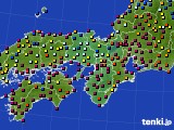 近畿地方のアメダス実況(日照時間)(2016年03月12日)