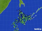 北海道地方のアメダス実況(気温)(2016年03月12日)