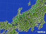 北陸地方のアメダス実況(風向・風速)(2016年03月12日)