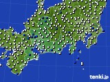 2016年03月12日の東海地方のアメダス(風向・風速)