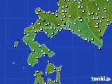 2016年03月12日の道南のアメダス(風向・風速)