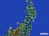 東北地方のアメダス実況(日照時間)(2016年03月13日)