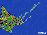 道東のアメダス実況(日照時間)(2016年03月13日)