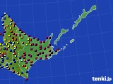 2016年03月13日の道東のアメダス(日照時間)