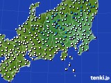 関東・甲信地方のアメダス実況(気温)(2016年03月13日)