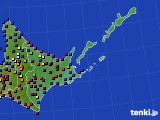 2016年03月14日の道東のアメダス(日照時間)