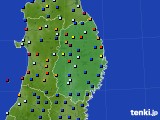 岩手県のアメダス実況(日照時間)(2016年03月14日)