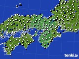 近畿地方のアメダス実況(風向・風速)(2016年03月14日)