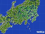 関東・甲信地方のアメダス実況(風向・風速)(2016年03月15日)