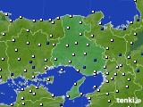 兵庫県のアメダス実況(風向・風速)(2016年03月15日)