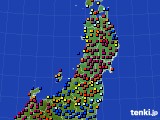 東北地方のアメダス実況(日照時間)(2016年03月16日)