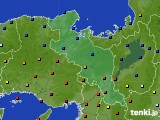 京都府のアメダス実況(日照時間)(2016年03月16日)