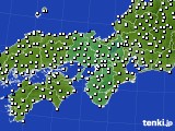 2016年03月17日の近畿地方のアメダス(風向・風速)