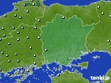 岡山県のアメダス実況(降水量)(2016年03月18日)