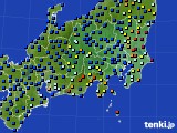 関東・甲信地方のアメダス実況(日照時間)(2016年03月18日)