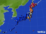 アメダス実況(日照時間)(2016年03月18日)