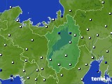 2016年03月18日の滋賀県のアメダス(風向・風速)