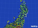 東北地方のアメダス実況(日照時間)(2016年03月19日)