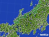 北陸地方のアメダス実況(風向・風速)(2016年03月19日)