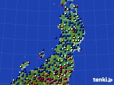 東北地方のアメダス実況(日照時間)(2016年03月20日)