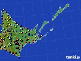 道東のアメダス実況(日照時間)(2016年03月20日)