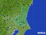 茨城県のアメダス実況(風向・風速)(2016年03月20日)