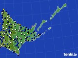 道東のアメダス実況(風向・風速)(2016年03月20日)