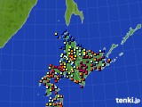 2016年03月21日の北海道地方のアメダス(日照時間)