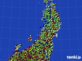 東北地方のアメダス実況(日照時間)(2016年03月21日)