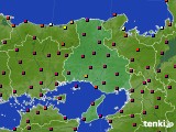 兵庫県のアメダス実況(日照時間)(2016年03月21日)