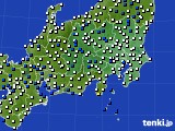 関東・甲信地方のアメダス実況(風向・風速)(2016年03月21日)