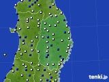 岩手県のアメダス実況(風向・風速)(2016年03月21日)