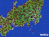 関東・甲信地方のアメダス実況(日照時間)(2016年03月22日)