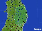 岩手県のアメダス実況(日照時間)(2016年03月22日)