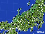 北陸地方のアメダス実況(風向・風速)(2016年03月22日)