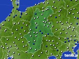 長野県のアメダス実況(風向・風速)(2016年03月22日)