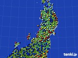 東北地方のアメダス実況(日照時間)(2016年03月23日)