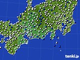 2016年03月23日の東海地方のアメダス(風向・風速)