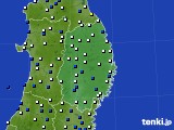 岩手県のアメダス実況(風向・風速)(2016年03月23日)