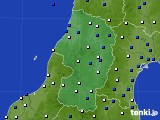 山形県のアメダス実況(風向・風速)(2016年03月23日)